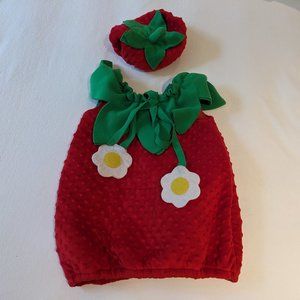 Girls 12mos Strawberry Costume